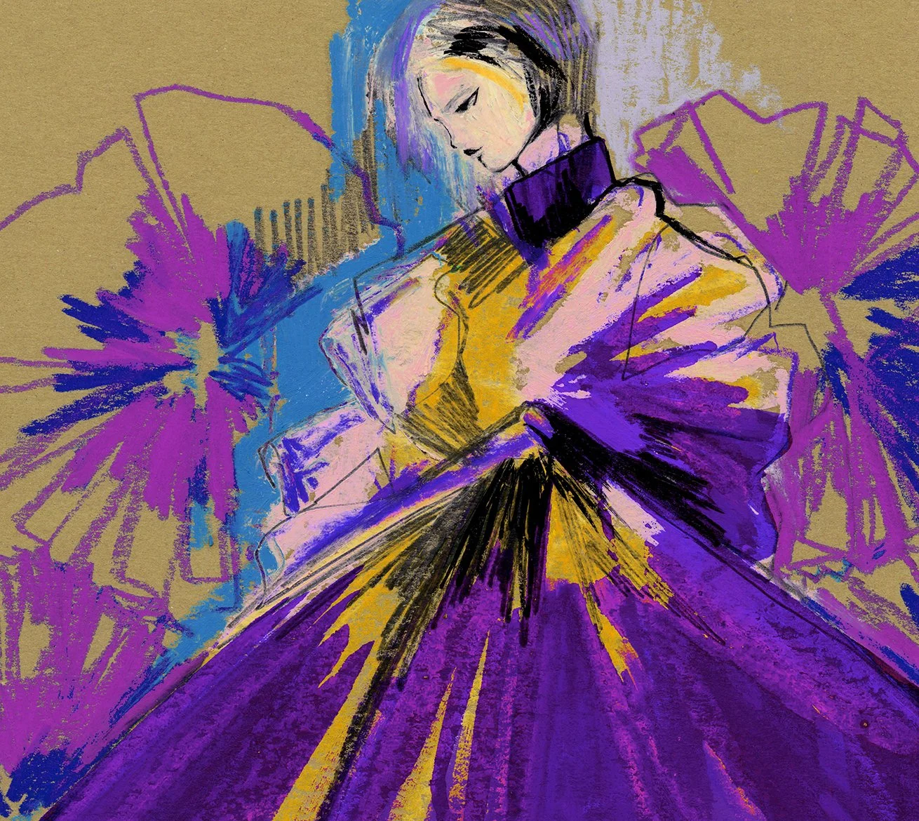 High quality art prints of quirky and bold fashion illustration